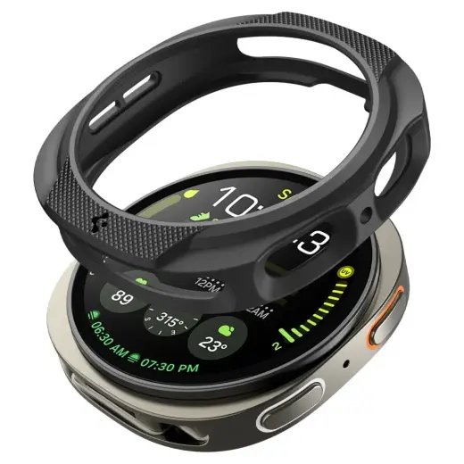 Spigen Liquid Air viedpulksteņa maciņš (apvalks) priekš Samsung Galaxy Watch 8 (44 mm) | melns