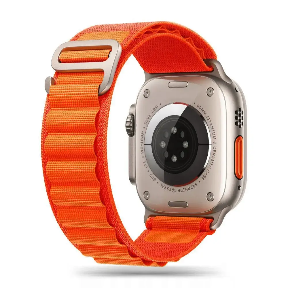Tech-Protect Nylon Pro viedpulksteņa siksniņa priekš Apple Watch 4/5/6/7/8/9/SE/Ultra 1/2 (42/44/45/49 mm) | neilons | oranža