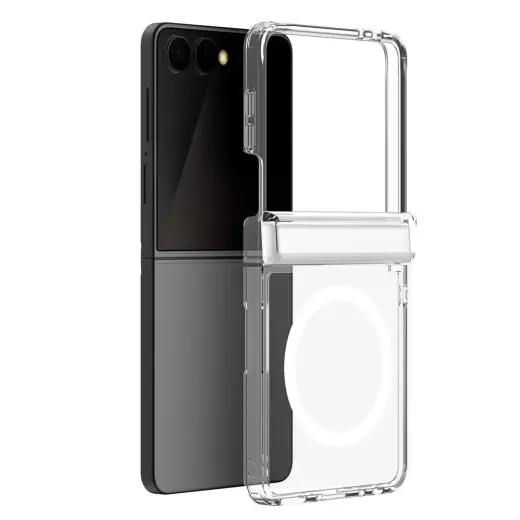 Dux Ducis Clin Mag telefono dėklas su MagSafe palaikymu Samsung Galaxy Z Flip 8 (F776) skaidrus