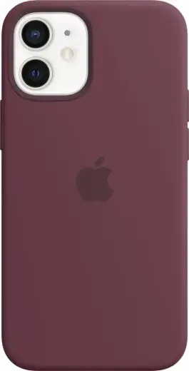 Apple MHKQ3ZE/A Silicone telefono dėklas su MagSafe palaikymu iPhone 12 Mini violetinis