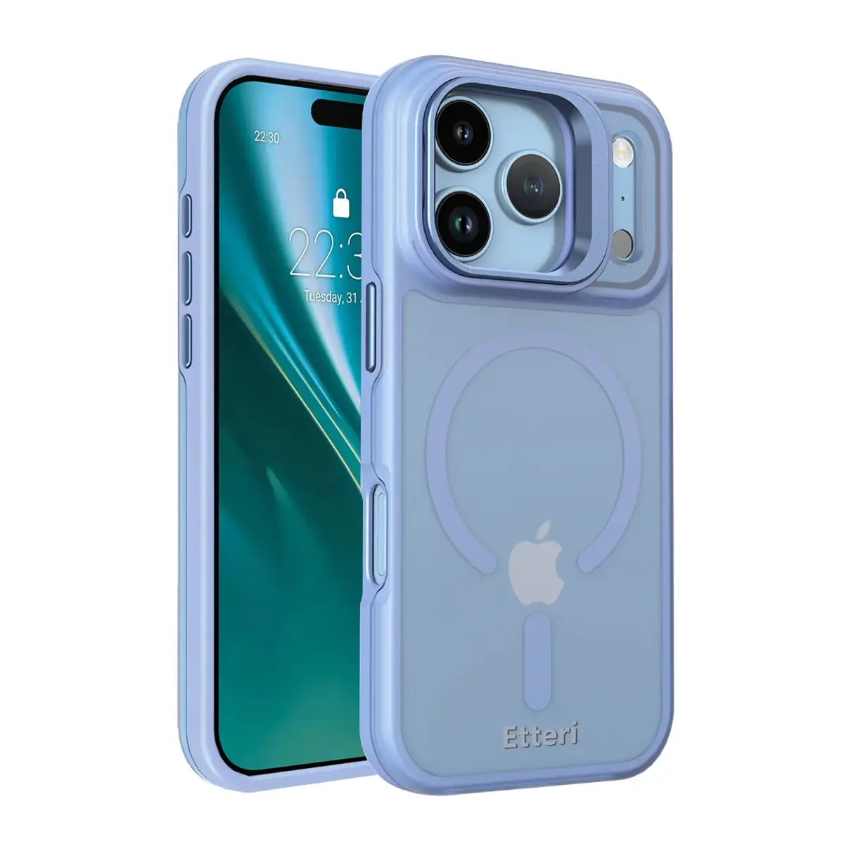 Etteri Morning Fog чехол с поддержкой MagSafe для телефона iPhone 17 Pro | iPhone 18 Pro синий
