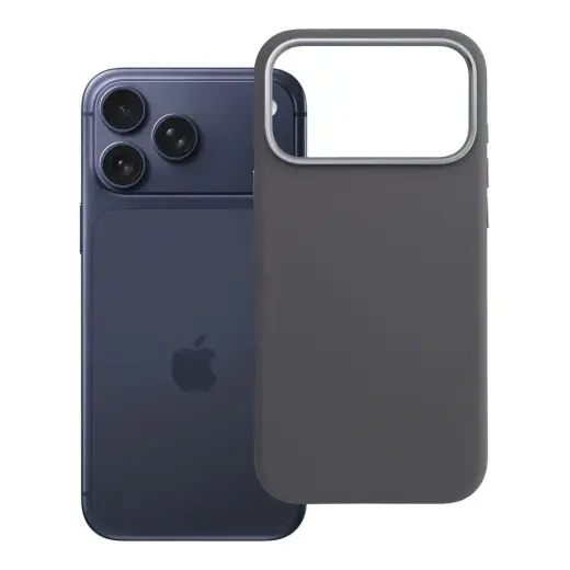 Forcell F-Protect Frame Premium telefono dėklas su MagSafe palaikymu iPhone 18 Pro Max | iPhone 17 Pro Max pilkas