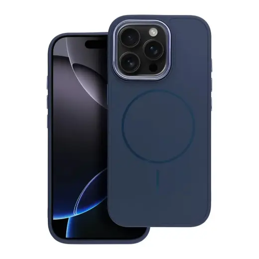 FRAME MAG COVER maciņš ar MagSafe atbalstu telefonam iPhone 11 tumši zils