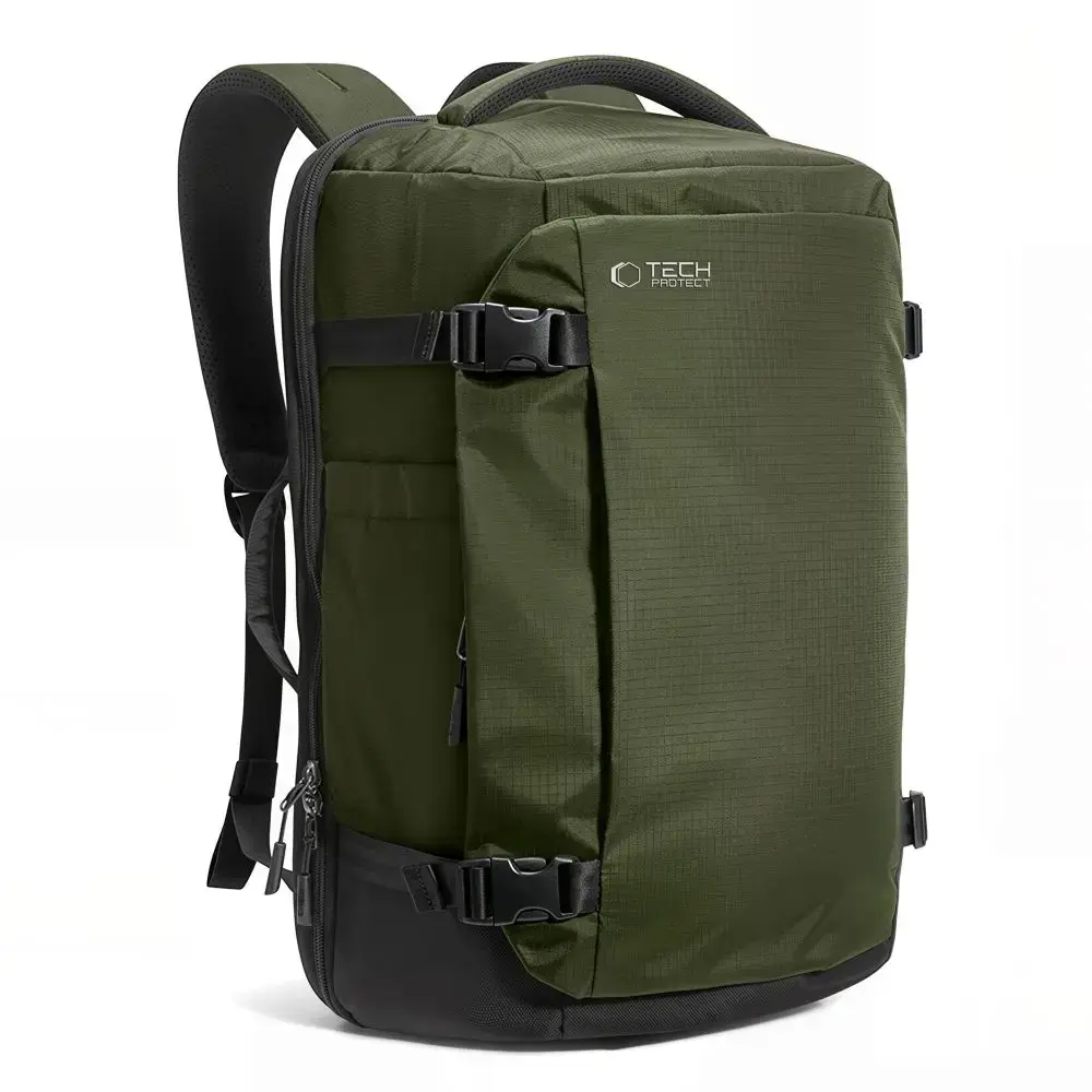 TECH-PROTECT DEFENDER S70 RYANAIR & WIZZAIR TRAVEL LAPTOP CABIN BACKPACK 24L 40x30x20 MILITARY GREEN