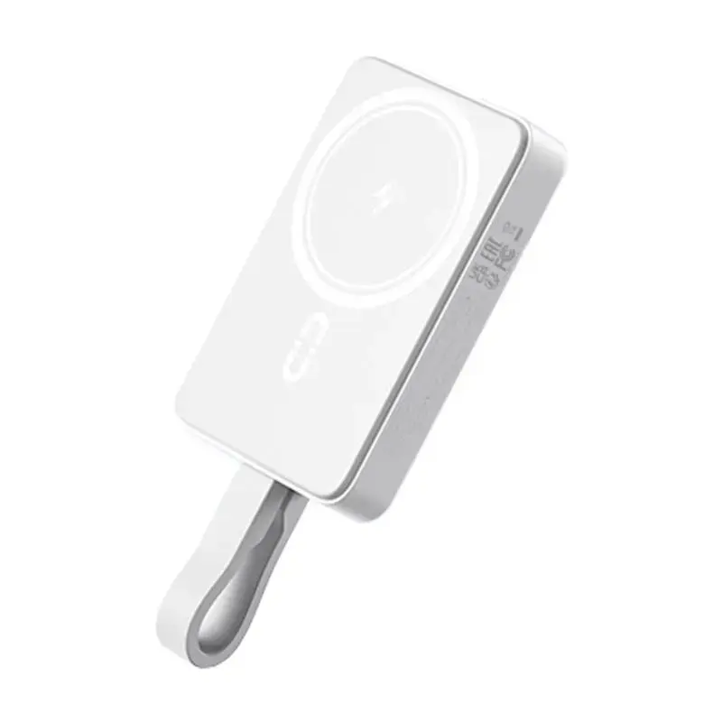 Romoss WMS10 ārējais akumulators (powerbank) | 10000 mAh | 30W | Lightning, USB-C, MagSafe | balts