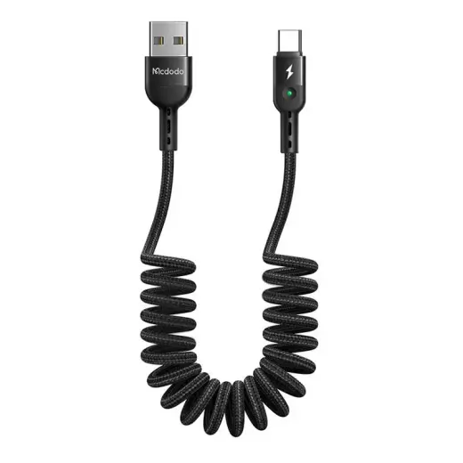 Mcdodo Omega CA-6420 datu pārraides un uzlādes vads | USB-A uz USB-C | 10W | 1.8m | melns