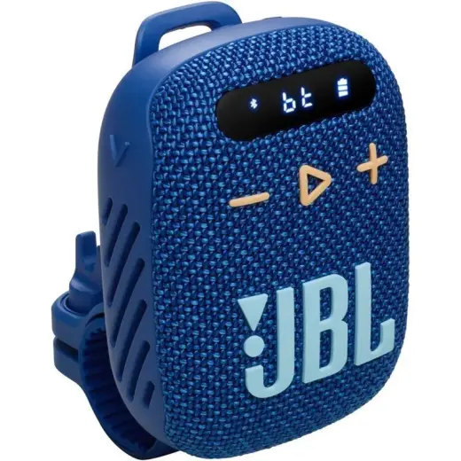 Wireless speaker JBL Wind 3 with handlebar holder blue