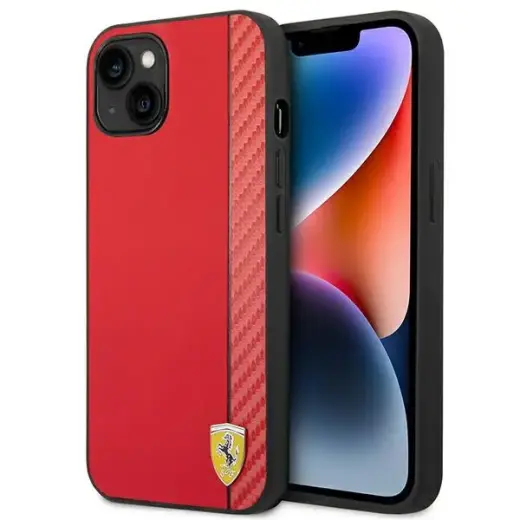 Ferrari FEHCP14SAXRE iPhone 14 / 15 / 136.1" red hardcase Carbon