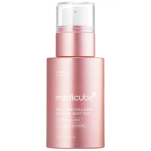 Medicube, PDRN Pink Collagen Exosome Shot 7500, Anti-Aging & Regenerating, Day & Night, Serum, For Face, 30 ml