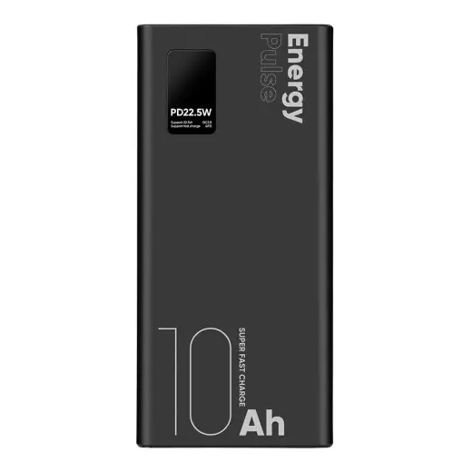 OBAL:ME EnergyPulse external battery (powerbank) | 10000 mAh | 22.5W | Micro USB, USB-C, USB-A, Lightning | black