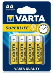 Baterija Varta AA SuperLife Zinc Carbon 4 Pack