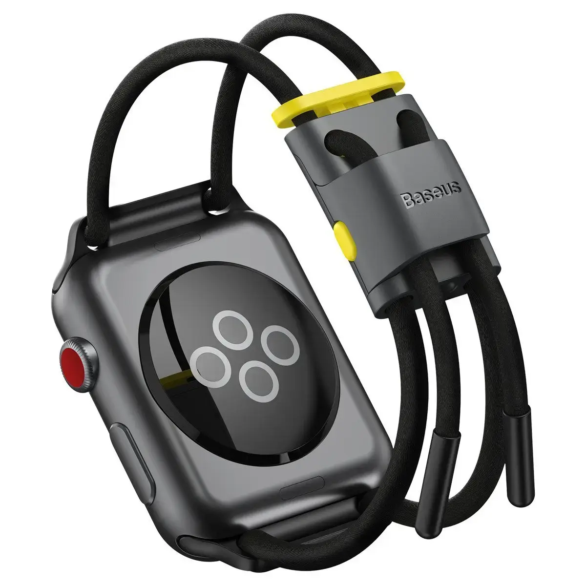 Baseus Let`s Go ремешок для умных часов Apple Watch 3/4/5/6/SE (38/40 mm) | нейлоновый | серый/жёлтый