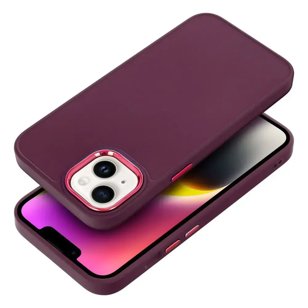 Frame telefono dėklas iPhone 17 Pro | iPhone 18 Pro raudonas