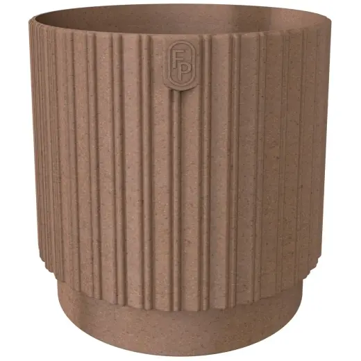 Puķu pods Mika Cyli 14cm, Eco Wood brūns