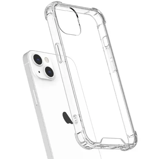 Fusion anti shock 1.5mm phone case for iPhone 15 Plus transparent