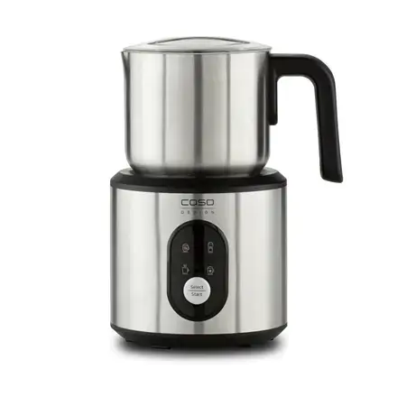 Caso Crema & Choco Milk frother LED Display 360° base station Inox