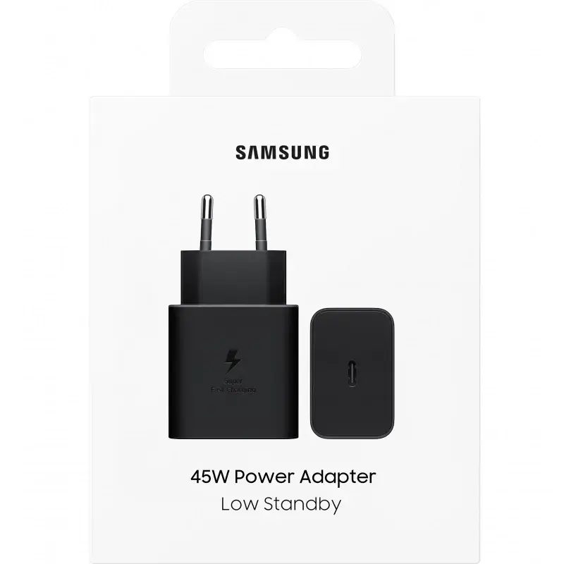 Samsung EP-T4511NBE tīkla lādētājs | 45W | USB-C | ar USB-C vadu komplektā | melns