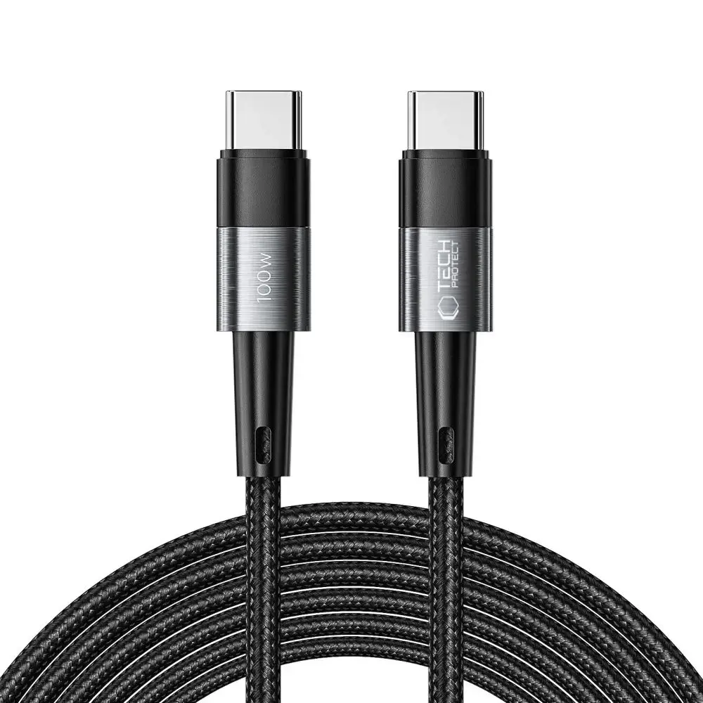 Tech-Protect UltraBoost data transfer and charging cable | USB-C to USB-C | 100W | 3m | gray