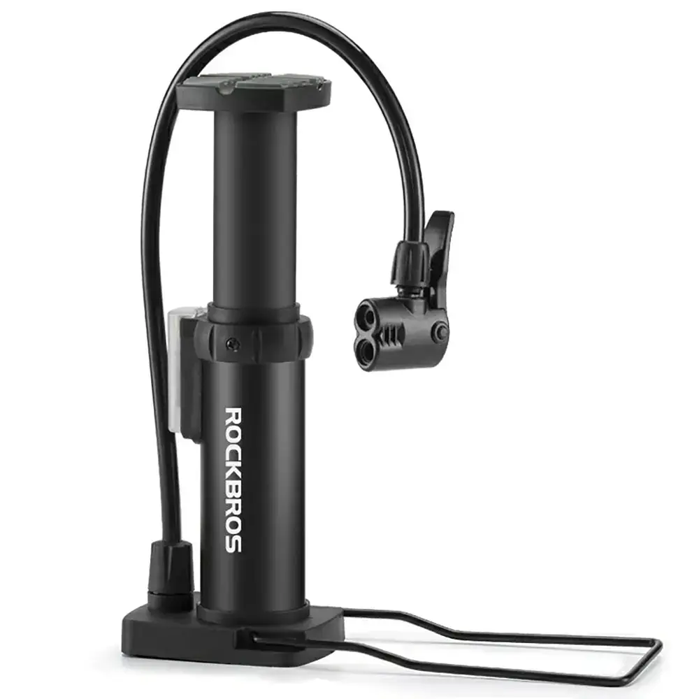 Rockbros 4522L Ultralight Foot Bicycle Pump - Black