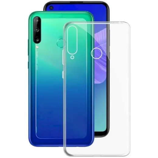 Fusion Ultra Back 0.3 mm Protect telefono dėklas Huawei P40 Lite skaidrus