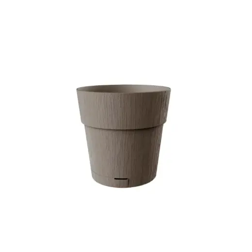 Gėlių vazonas su padėklu Ethica Ø20x19cm rudas