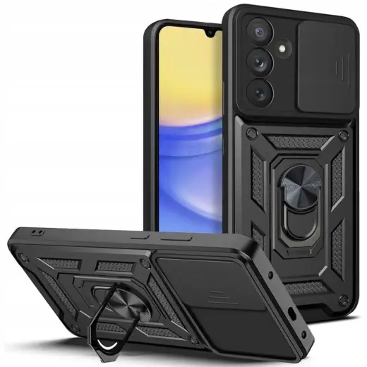 TECH-PROTECT Camshield Pro чехол для телефона Samsung Galaxy A15 4G (A155) | A15 5G (A156) чёрный (с защитой камеры)