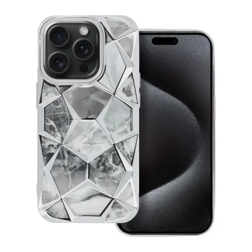 Fusion Twinki telefoni ümbris iPhone 16 hõbedane