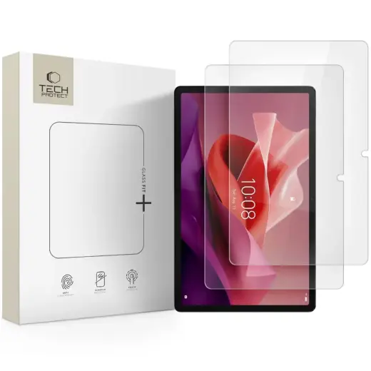 SZKŁO HARTOWANE TECH-PROTECT GLASS FIT+ 2-PACK LENOVO TAB P12 / IDEA TAB PRO / YOGA TAB PLUS 12.7 TB-370 / TB-373 / TB-520 CLEAR