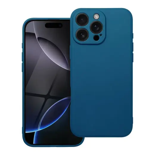 Matt telefono dėklas iPhone 16 Pro Max mėlynas