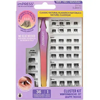 Kiss My Face imPRESS Press on Falsies Kit 01 - Trsové řasy