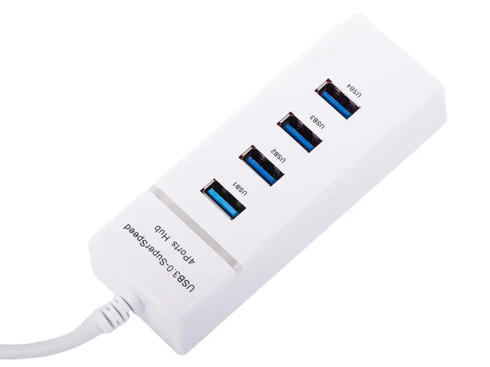 Fusion Hub usb 3.0 portu sadalītājs 4 portu sadalītāja adapteris | balts