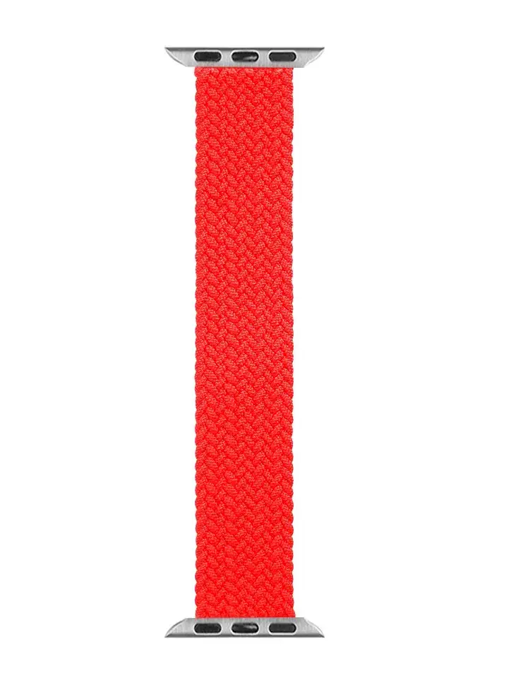 Tactical 758s Braided String išmaniojo laikrodžio dirželis Apple Watch 1/2/3/4/5/6/7/SE (38/40/41 mm) | nailoninis | raudonas