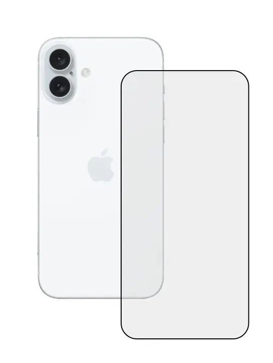 Fusion 5D grūdintas stiklas telefonui Apple iPhone 16, juodas