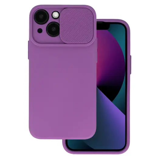 Camshield Soft telefoni ümbris iPhone 13 Pro Max lilla (kaamera kaitsega)