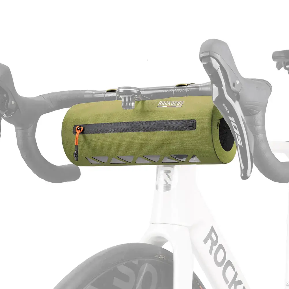 Rockbros AS-145 ROAD TO SKY handlebar bicycle bag, waterproof, 2 l - green