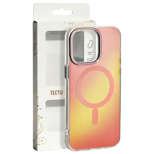 Tecto Shield Aurora telefono dėklas iPhone 17 Pro Max rožinis