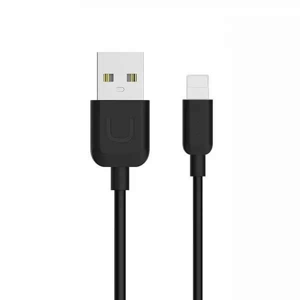 Usams U-TURN data transfer and charging cable | USB-A to Lightning | 1m | black