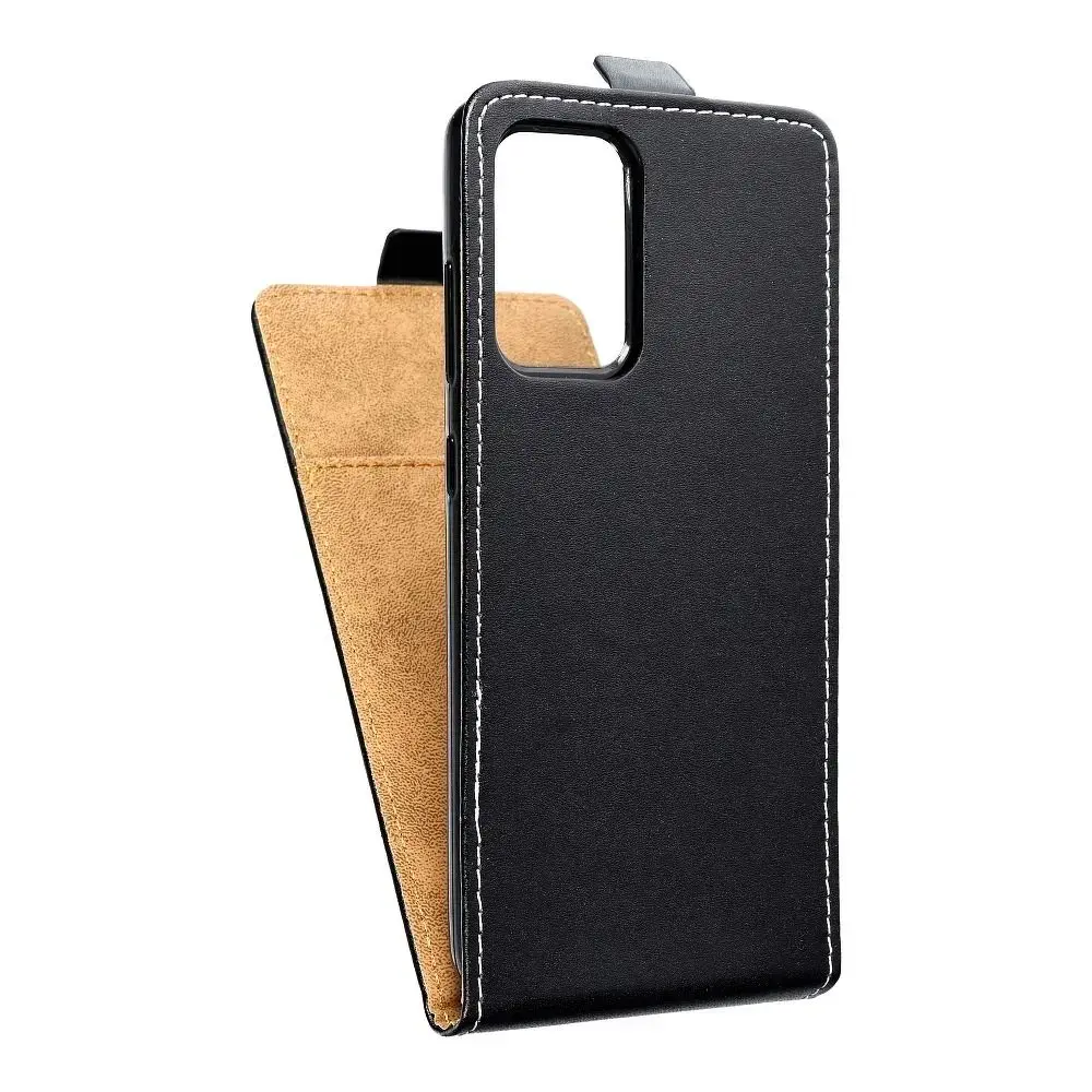 Slim Flexi Fresh knyginio tipo telefono dėklas Samsung Galaxy A52 5G (A526) | A52 4G (A525) | A52s 5G (A528) juodas