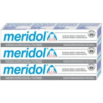 Meridol Gentle White Tripack Toothpaste (3 pcs) - Toothpaste with whitening effect 75ml