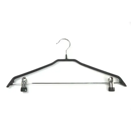 Riidepuud klambriga 2tk, teras/vinüül Non Slip 44 cm, must