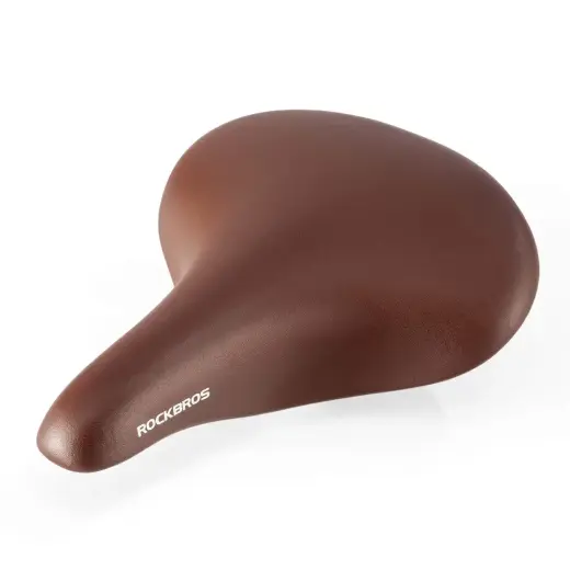 Rockbros 6800S retro comfort bicycle saddle - brown