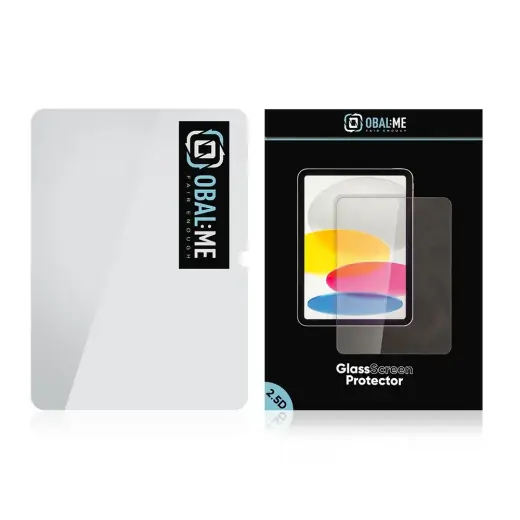 OBAL:ME 2.5D Glass Screen Protector for Apple iPad 10.9 2022/11 2025 Clear