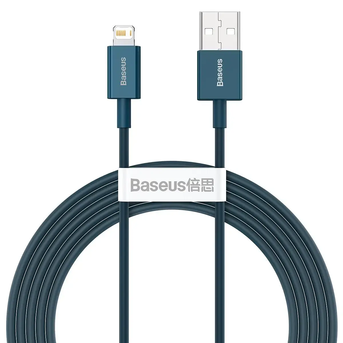 Baseus Superior Series CALYS-C03 datu pārraides un uzlādes vads | USB-A uz Lightning | 12W | 2m | zils