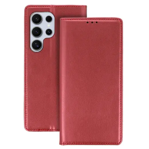 Smart Magneto grāmatveida maciņš telefonam Samsung Galaxy S26 Ultra (S948) sarkans
