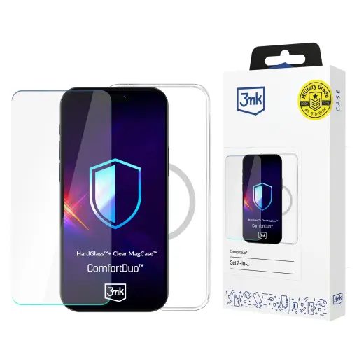 Apple iPhone 16 - 3mk ComfortDuo Clear MagCase