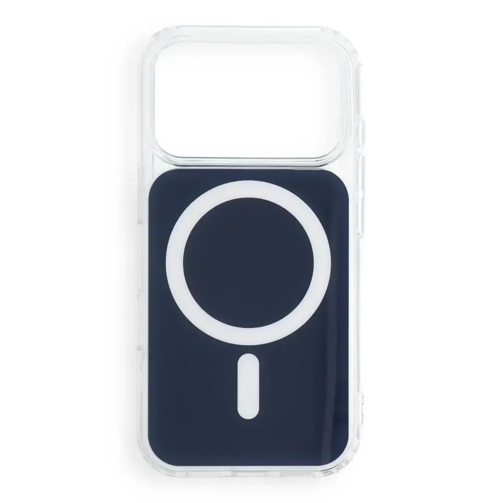 Case for iPhone 17 Pro / 18 Pro Clear Fusion Mag Cover compatible with MagSafe navy blue