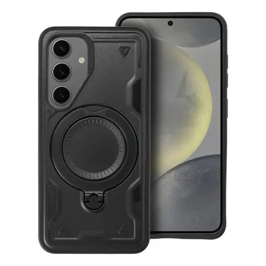 Frost Armor phone case with stand for Samsung Galaxy S25 FE (S731) | S26 FE (S741) black