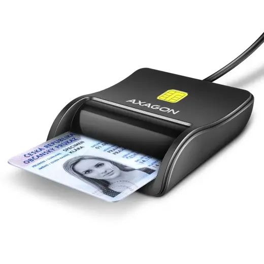 AXAGON CRE-SM3N USB-A kiipkaart | ID-kaardi FlatReader must