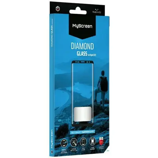 MyScreen DIAMOND GLASS edge3D ekrāna aizsargstikls priekš Realme 14 Pro melns
