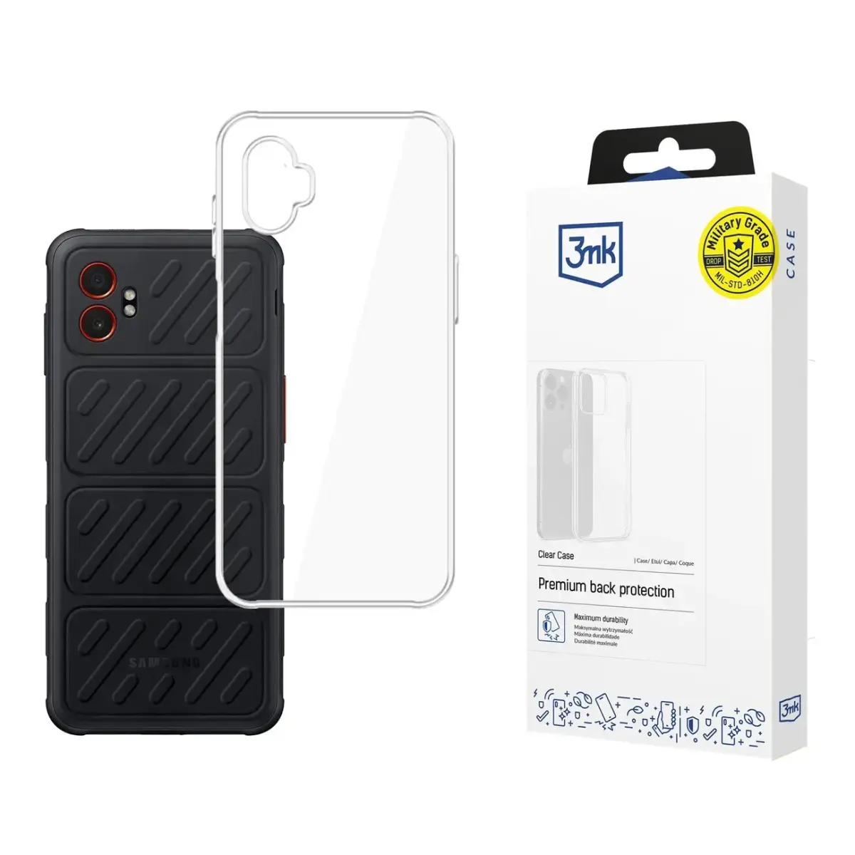 3mk Clear phone case for Samsung Galaxy Xcover 7 Pro (G766) transparent